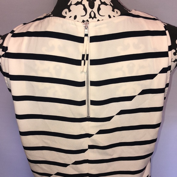 Madewell striped sleeveless retro style zippered shirt - Picture 4 of 8
